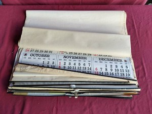 Large Stack of Vintage Railroad Calendars