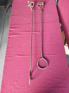 (2) Vintage Iron Cattle Brands - E & R