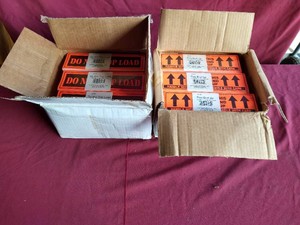 (2) Boxes of Brand New Box Stickers - This Side Up & Do Not Top Load
