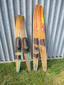 (2) Pairs of Vintage Water Skis