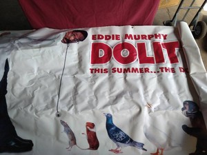 Vintage HUGE Vinyl Dr Doolittle Advertising Banner