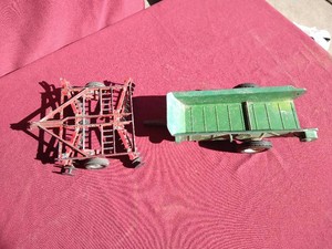 (2) Vintage Die-Cast Farm Accessories