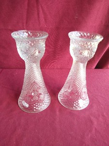 (2) Manganese Candlestick Holders