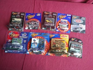(9) Die-Cast NASCAR Cars - All Earnhardt & Jr.