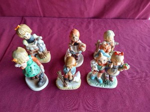 (6) Hummel Style Figurines