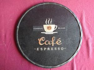 Large Round Espresso Wall Hanging