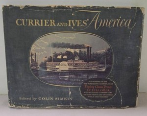 Currier and Ives America Colin Simkin 1952 Color Print Portfolio