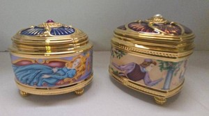 House of Faberge Musical Trinket Boxes Romeo & Juliet Sleeping Beauty