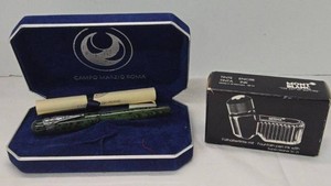 Campo Marzio Roma Fountain Pen Set w Case & Montblanc Blue Ink