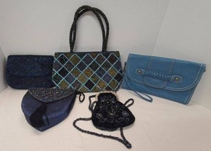 Lot of Assorted Vintage Beaded Handbags Clutches & Evening Purses