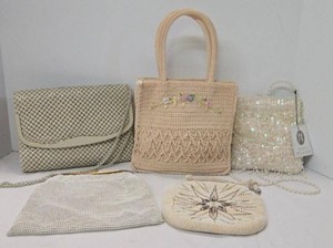 Vintage Handbag Purse Lot Beaded Crochet Jessica McClintock Evening