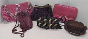 Lot of Assorted Vintage Beaded & Evening Handbags Purses Mixed Styles