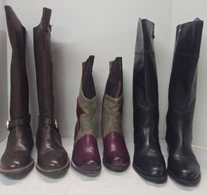 Lot of Assorted Womens Boots Sharif Etienne Aigner Corkys