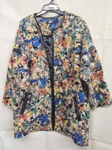 Fairchild Butterfly Print Coat & Kate & Mallory Moto Jacket Plus Size