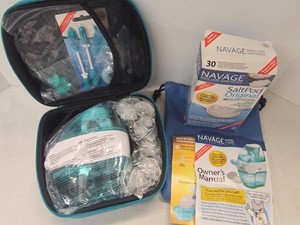 Navage Nasal Care Irrigation System w Case SaltPod Box & Accessories