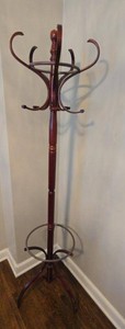 Vintage Bentwood Hall Tree Coat Hat Rack Umbrella Stand 71in