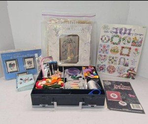 Vintage Cross Stitch Pattern & Embroidery Supply Lot Mirabilia Sharon