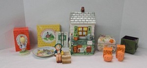 Vintage Fitz &amp Floyd Garden Shed Cookie Jar, Decorative Ceramics &amp Joan Walsh Anglund Collectibles