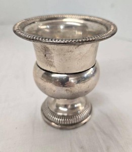 Premium Sterling Weighted Toothpick Holder Mini Vase 3in #735