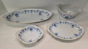 Royal Limoges Fontainebleau Porcelain Serving Pieces France 4pc Set