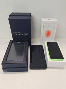Lot of Assorted Smartphones Apple iPhone 5c Samsung Galaxy S III TCL