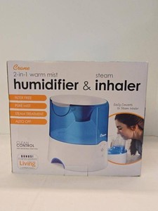 Crane 2-in-1 Warm Mist Humidifier & Steam Inhaler Sealed Box