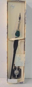 Murano Glass Dip Pen & Ink Set Made in Italy New in Box