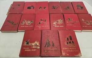 The Childrens Hour Volumes 2-16 Red Hardcover Book Set Missing Vol 1