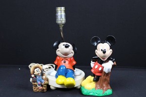 Disney Mickey Mouse Lamp & Figurines