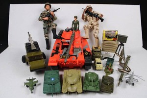 Marauders Tank, Buddy L Helicopter & CAT Military Mini Mixed Lot