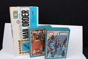 Vintage Mail Order, High-Bid & Stocks & Bonds Board Game Mixed Lot