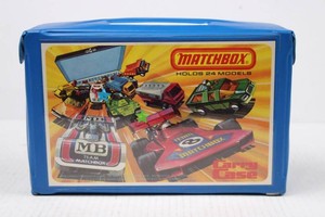 Vintage Matchbox Die-Cast Vehicle Collection With Carry Case (Lot of 24)