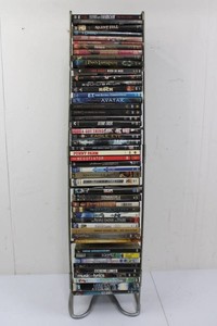 DVD Movie & TV Collection With Display Rack Mixed Lot