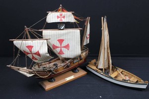 Carabela Sta. Maria 1492 & Sailing Boat Decorative Ship Models