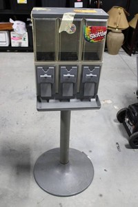 Multivend 3-Head Candy Vending Machine With Stand