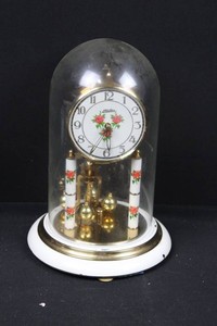 Kaller Mechanical Dome Clock With Floral Columns