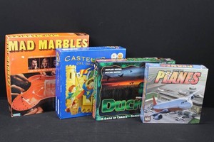 Board Game Mixed Lot of 4 - Mad Marbles, Duck Fever & Planes