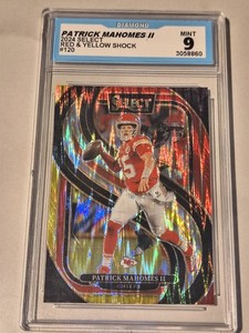 Patrick Mahomes II Football Card GRADED 9