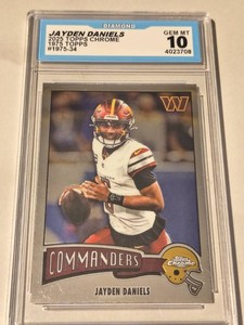 Jayden Daniels Football Card Graded 10