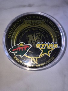 MN Wild vs. Dallas Stars Hockey Puck