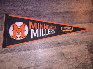 Vintage MN Millers Felt Pennant