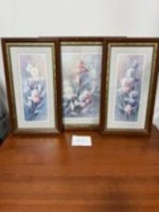 Pair of Gold-Framed Floral Still Life Prints