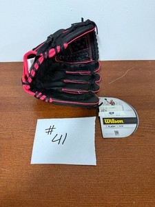 Wilson Flash 11 Youth Glove  Black & Pink