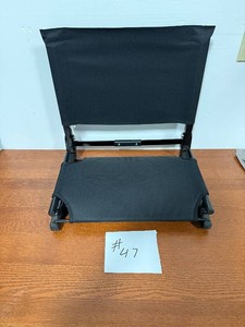 Black Folding Stadium  Bleacher Seat