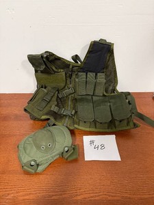 Olive Tactical Mesh Vest with Pad