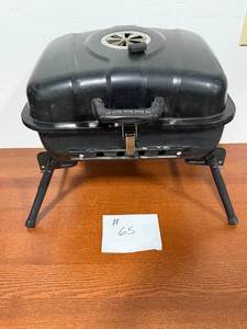 Portable Black Charcoal Grill with Lid