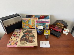 Tote of Puzzles, Toys & Mixed Collectibles - Vintage