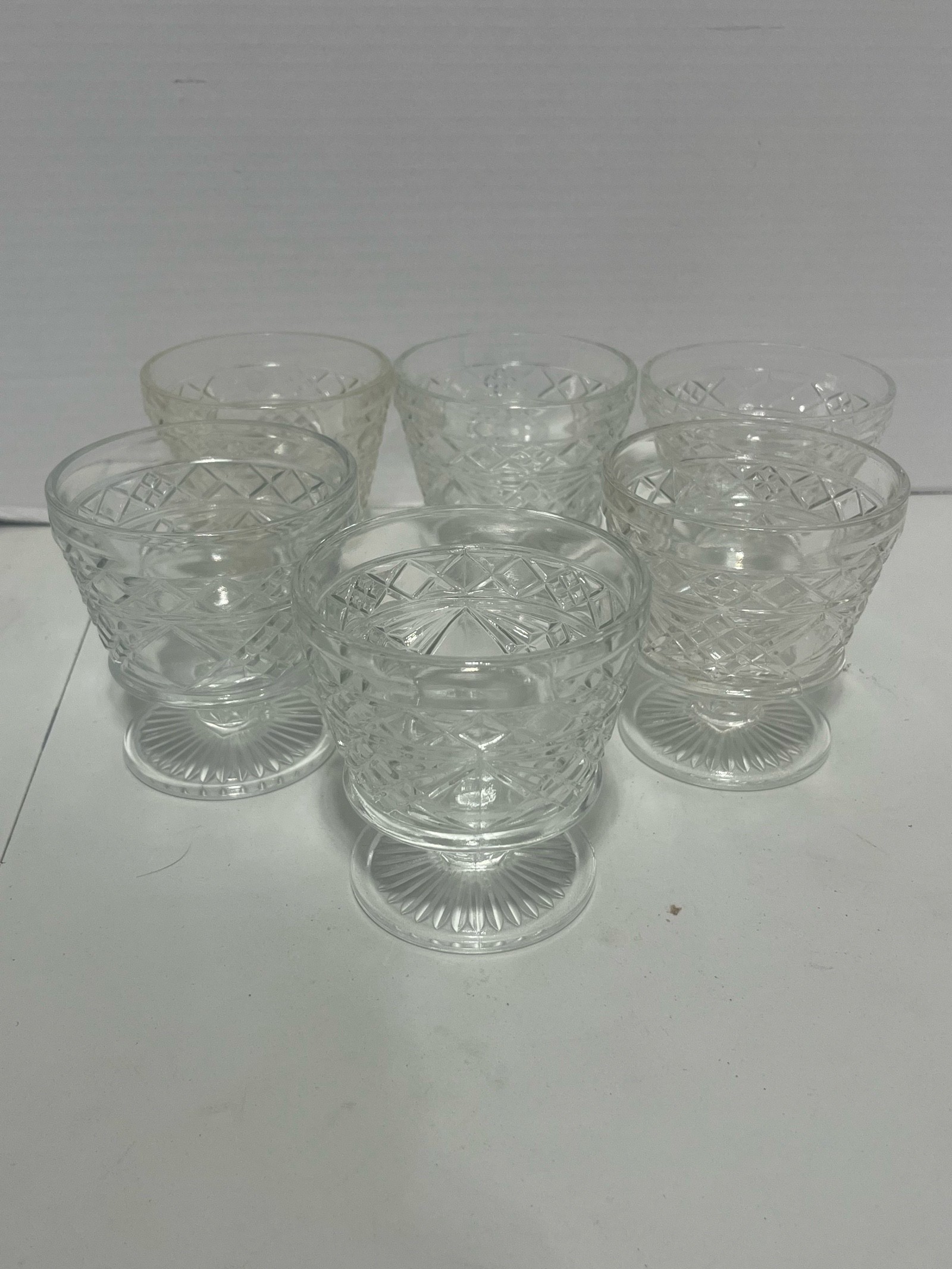 Set of 6 Vintage Hazel Atlas Big Top Peanut Butter Sherberts