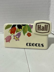 Hall China Crocus Advertising Display Dealer Sign