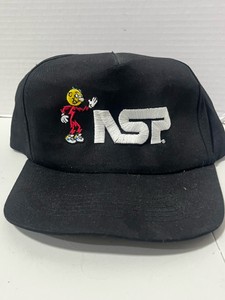 Reddy Kilowatt NSP Black Cotton Adjustable Sportsman Baseball Cap